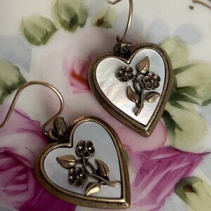Vintage Lucky Brand Heart Earrings